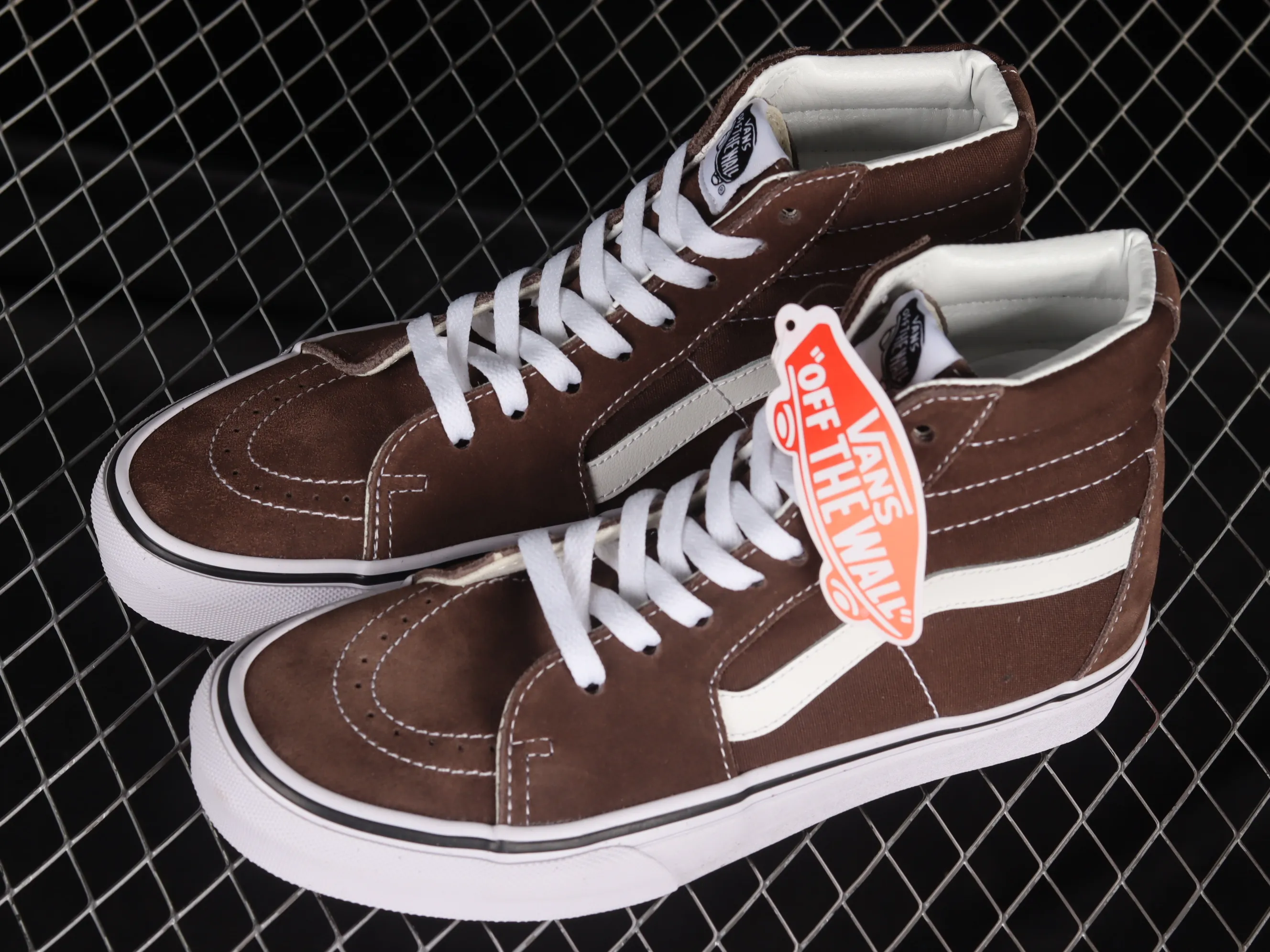All Categories Vans Vans Series Vans Hi Vans High Top Vans Sk8-Hi Mocha Brown Vans Official Japanese Style High Top Casual Canvas Shoes VN0A5JMJ8EE